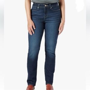 Signature by Levi Strauss & Co Mid Rise Straight Leg Jeans
